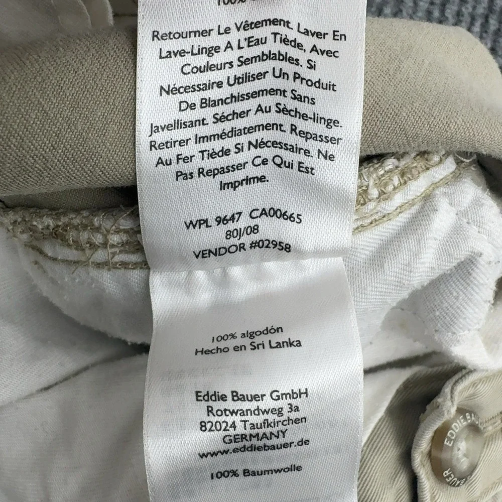 Eddie Bauer Pants Mens 40 Khaki Cotton Legend Classic Fit Chino Casual Outdoor